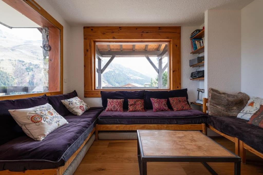 L'Arc-En-Ciel - Appartement Sur Les Hauteurs Du Mottaret Avec Acces Aux Pistes Les Allues Exterior photo